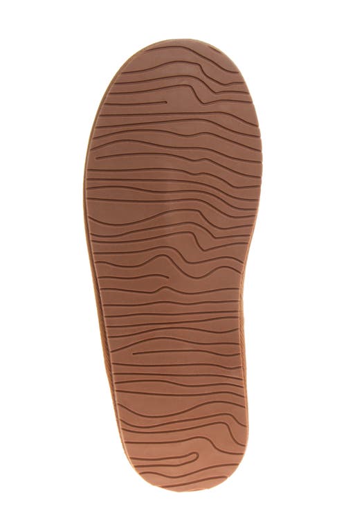 Avalanche Faux Fur Lined Slipper In Chestnut