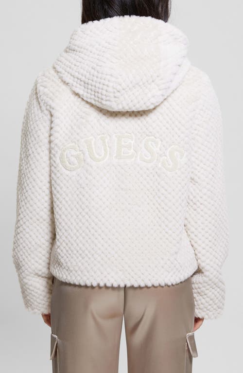 GUESS GUESS THEOLINE FAUX FUR HOODED JACKET 