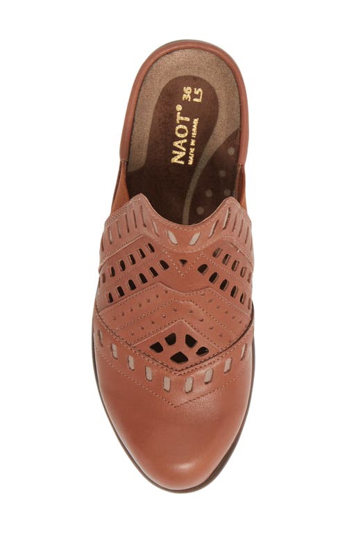 Shop Naot Shakira Mule In Mocha Rose/stone Leather