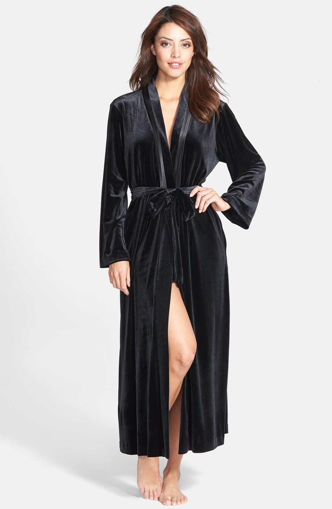 long velvet robe