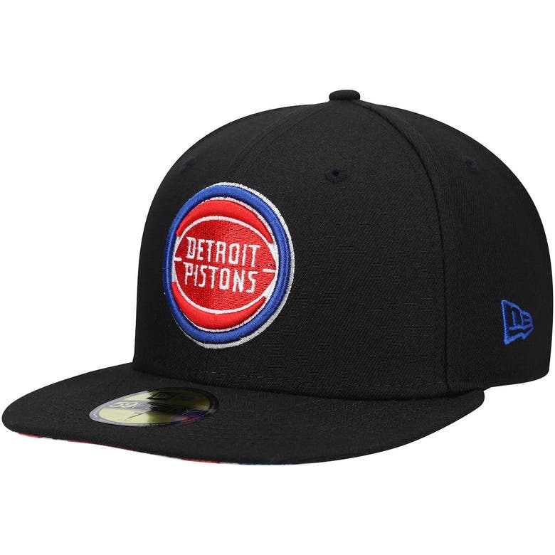 New Era Black Detroit Pistons Team Wordmark 59fifty Fitted Hat ModeSens