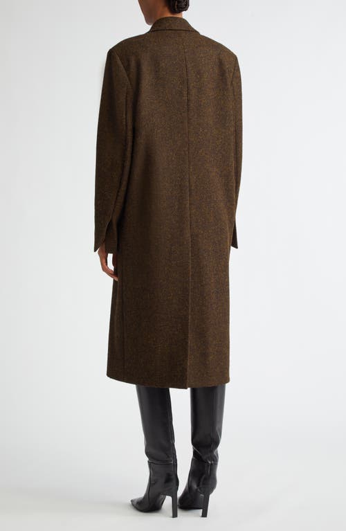 Shop Bite Studios Colannade Harris Tweed Wool Coat In Moss Melange