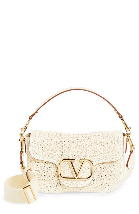 VLOGO Alltime Woven Leather Shoulder Bag