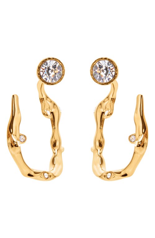 Oscar de la Renta Crystal Branch Drop Earrings in Gold at Nordstrom