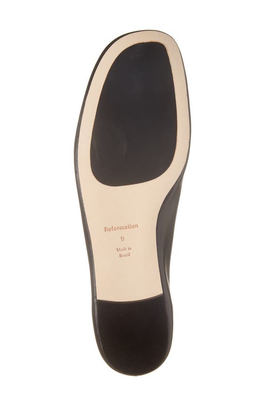 Shop Reformation Bethany Ballet Flat In Black