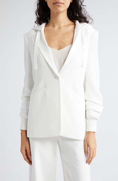 Cinq À Sept Hooded Khloe Jacket In Ivory/ivory
