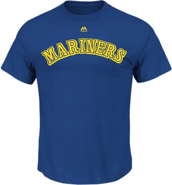 MAJESTIC Men's Ken Griffey Jr. Royal Seattle Mariners Big & Tall  Cooperstown Name & Number T-Shirt