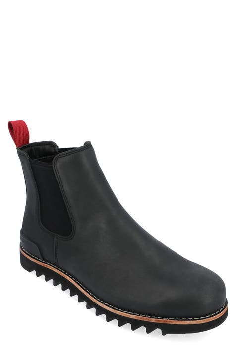 Black chelsea shop boots nordstrom rack