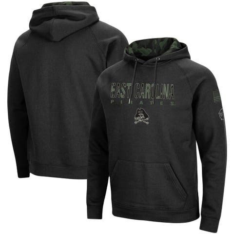 Men's FOCO Black New England Patriots Camo Raglan Pullover Hoodie