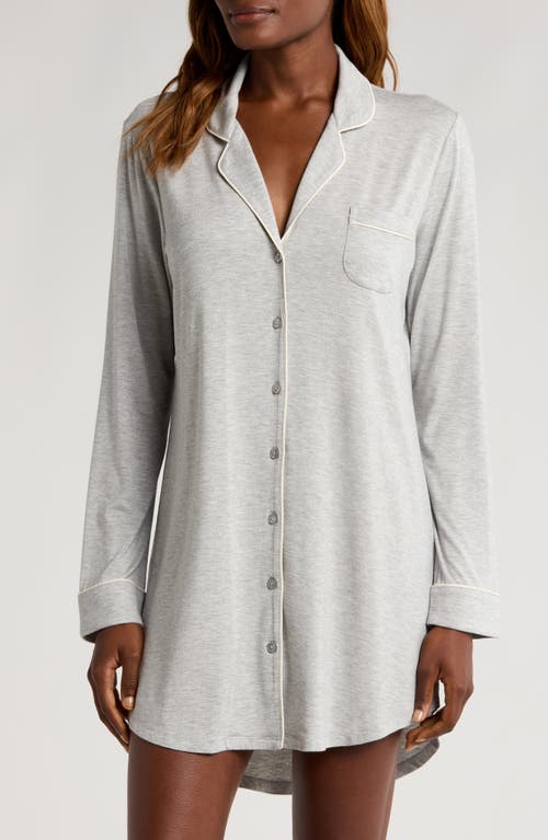 Shop Nordstrom Moonlight Eco Nightshirt In Grey Heather