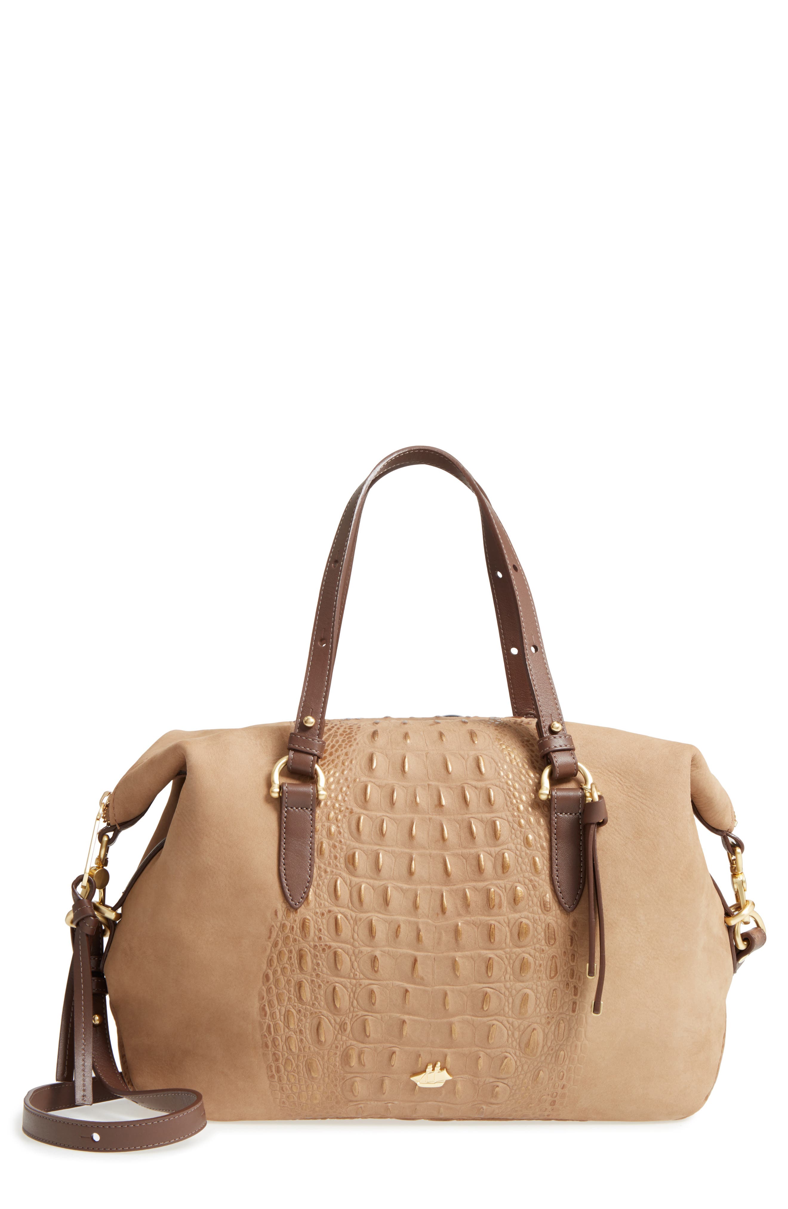 Brahmin Wilmington Delaney Embossed Nubuck Satchel Nordstrom