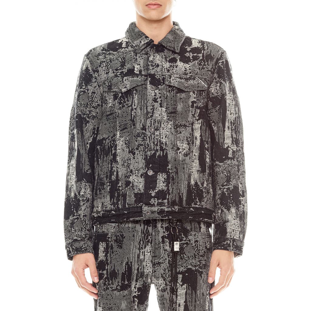 Cult Of Individuality Type Ii Denim Jacket In Digi Black