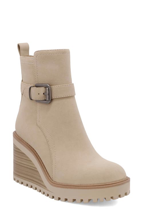Mia Cleste Wedge Bootie In Sand