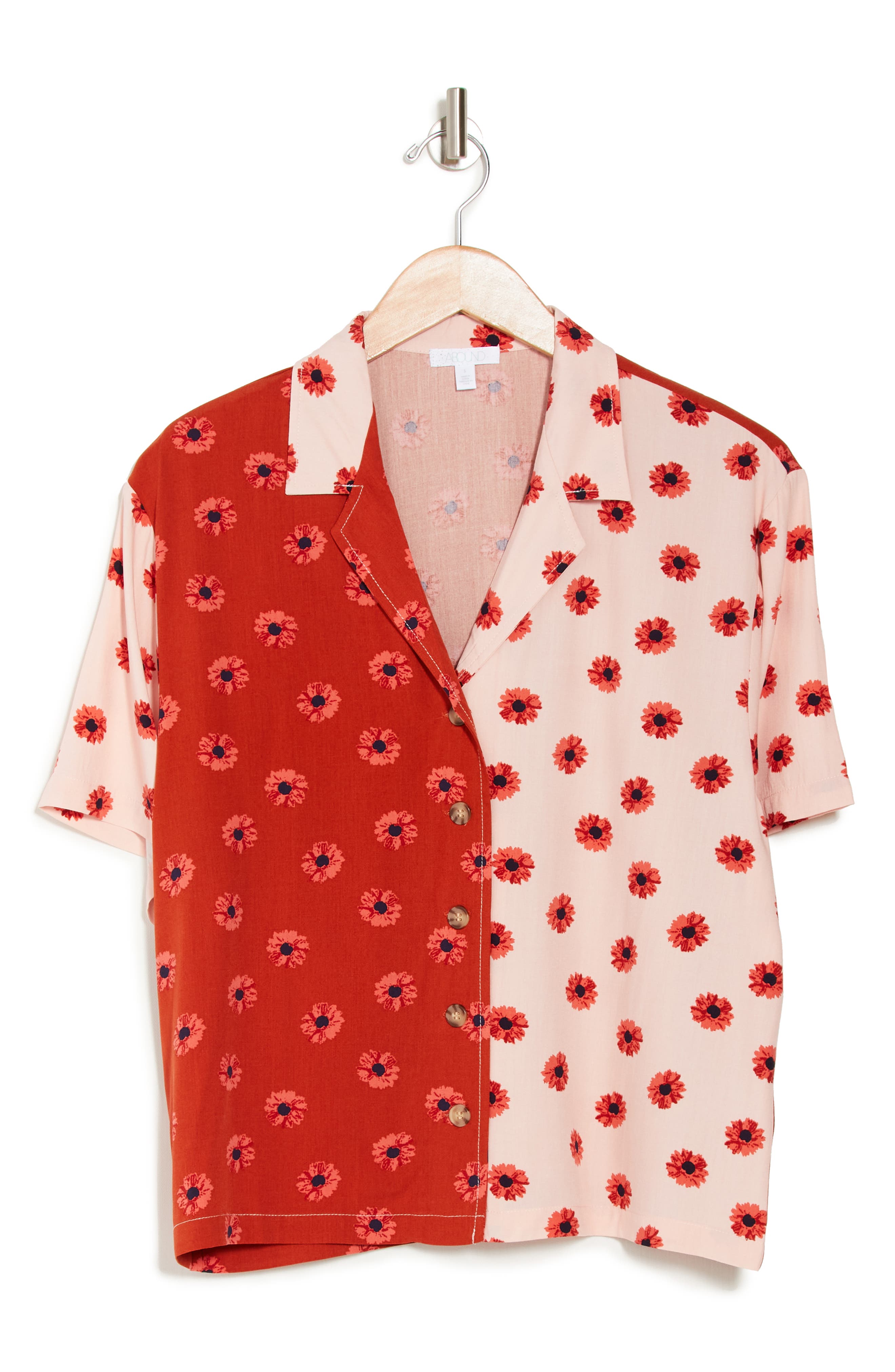 ABOUND PRINTED CAMP SHIRT 439114452359