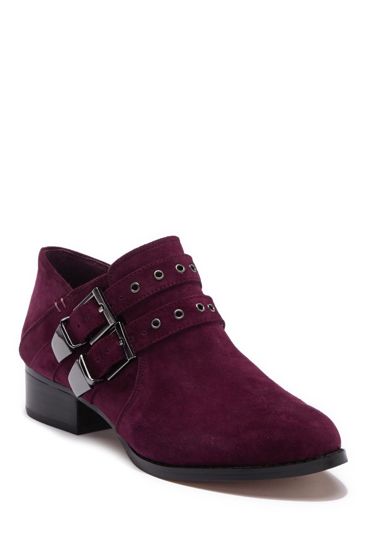 vince camuto cosmika buckle bootie