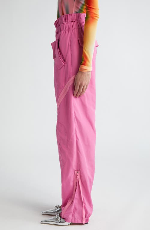 Shop Monse Double Waistband Joggers In Pink