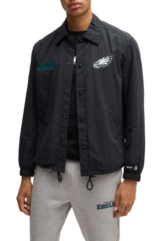 Shop Hugo Boss Boss X Nfl Otto Jacket In Philadelphia Eagles