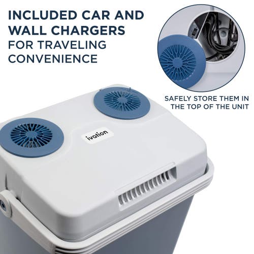 Shop Ivation 25l Electric Cooler/warmer In Blue