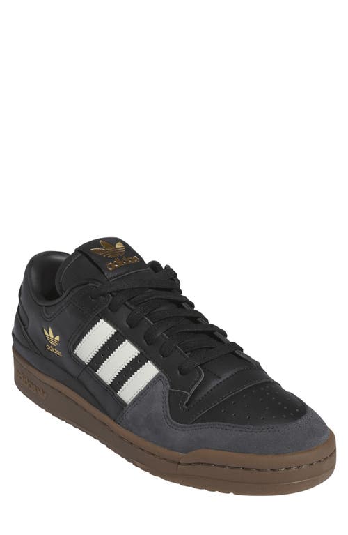 adidas Forum 84 Low Basketball Sneaker in Black/Ivory/Gum at Nordstrom, Size 13