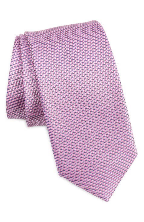 Caldwell Mini Geometric Pattern Silk Tie