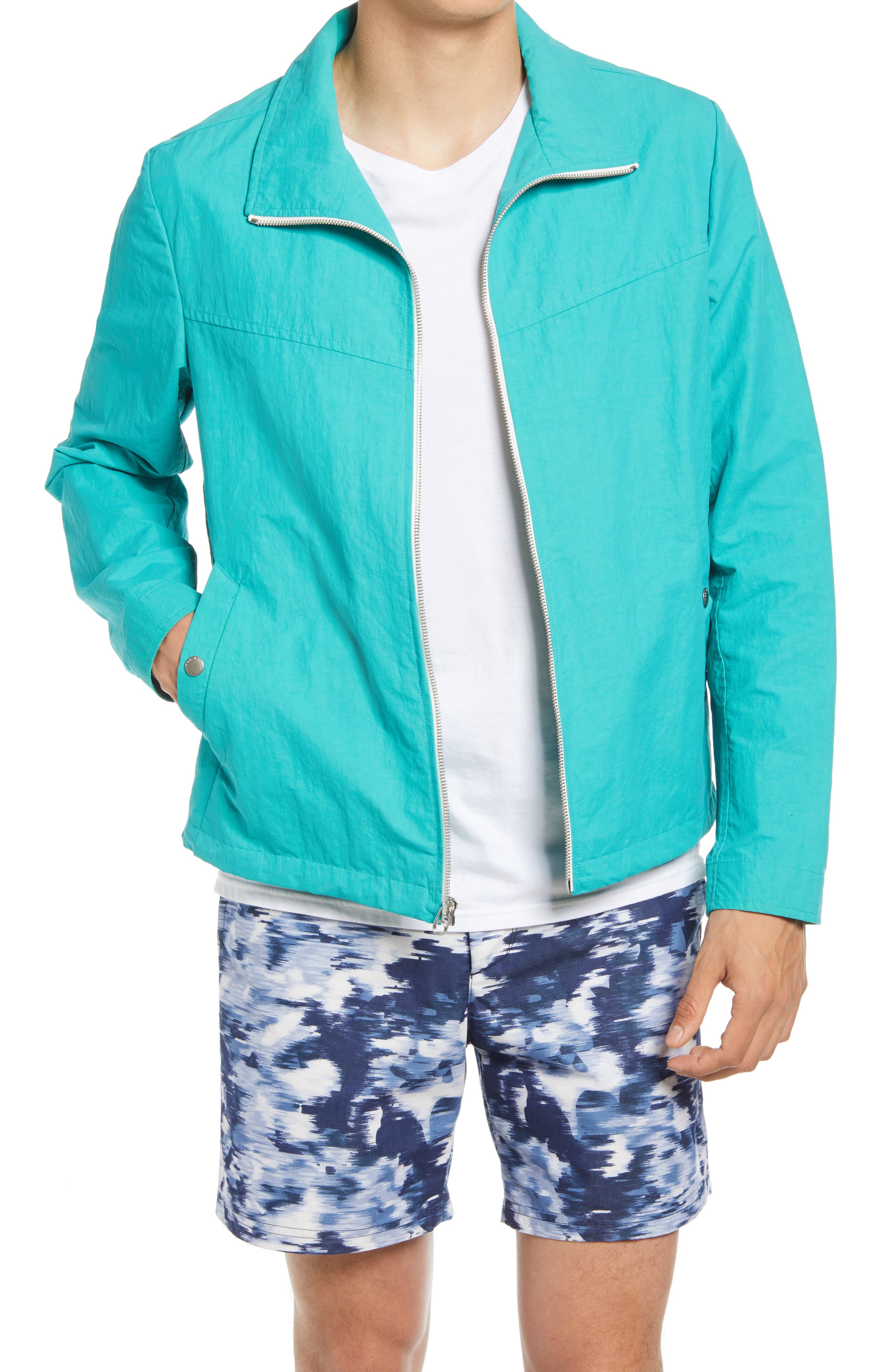 teal mens jacket