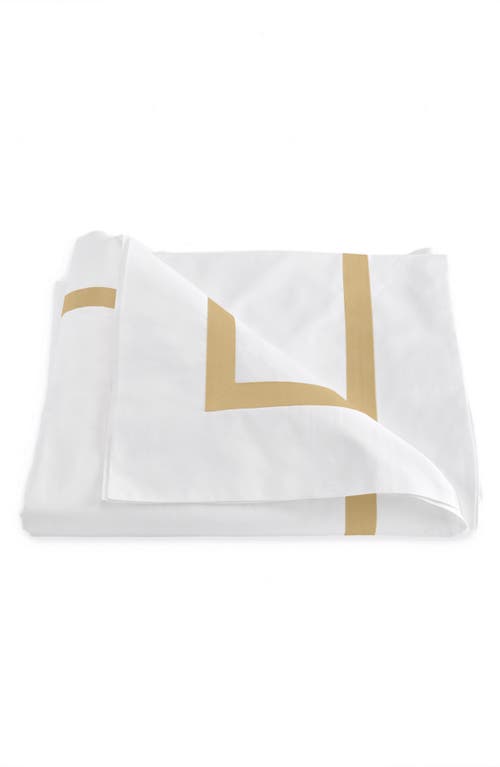 Matouk Lowell Duvet Cover in Honey at Nordstrom, Size Twin