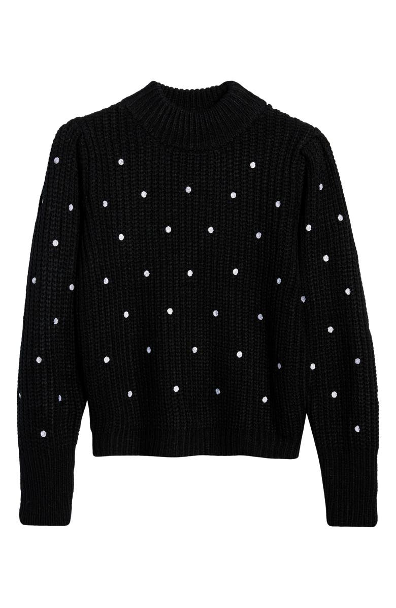 English Factory Polka Dot Sweater, Alternate, color,