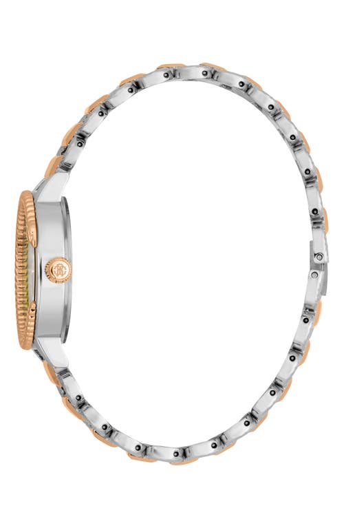 Roberto Cavalli Bracelet Watch, 30mm In Two Tone Silver And Rose Gold