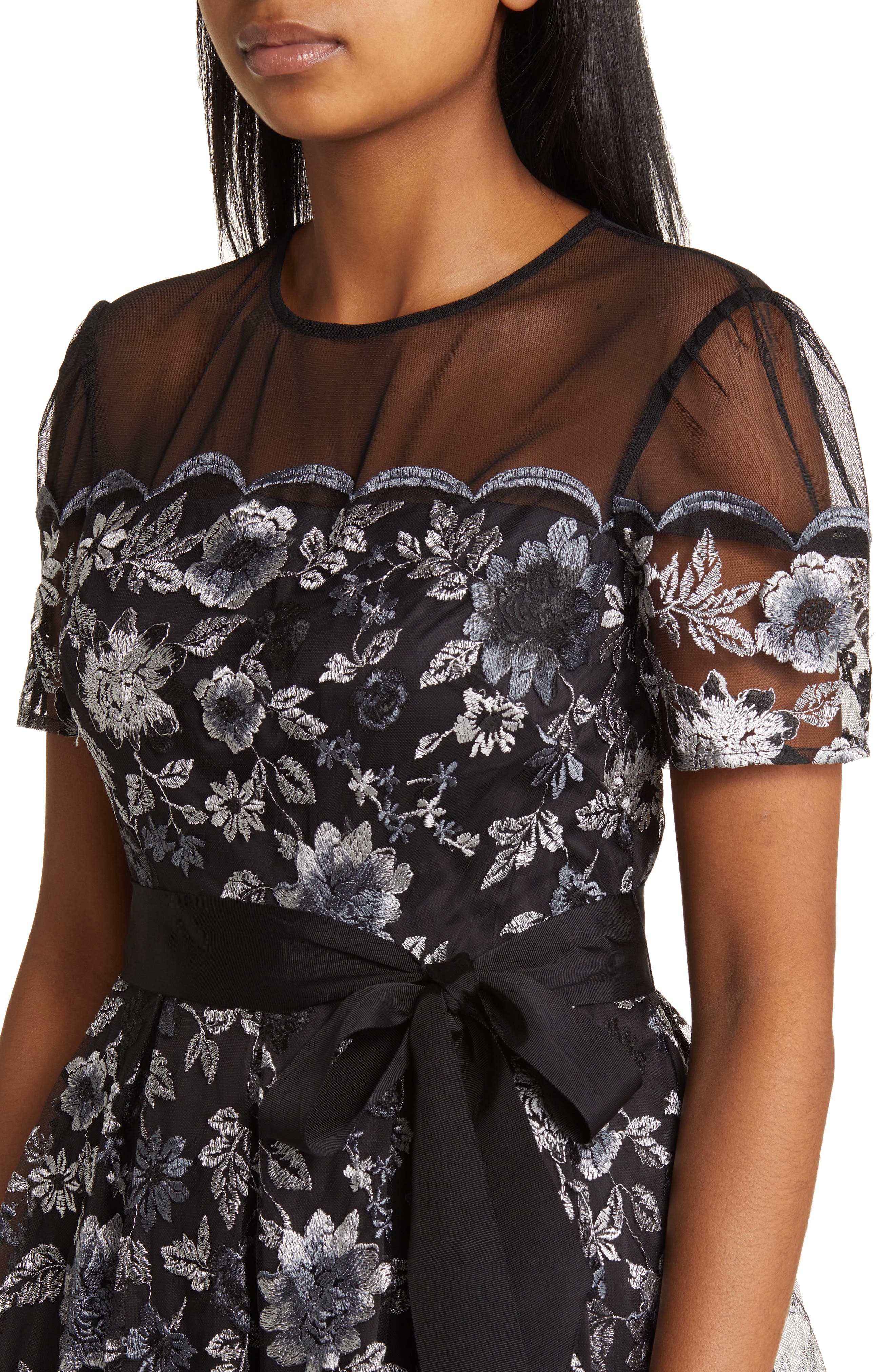 sachin and babi light blue dress Compare Eliza J Illusion Boat Neck Short Sleeve Sequin Embroidered Floral  Lace A-Line Midi Dress