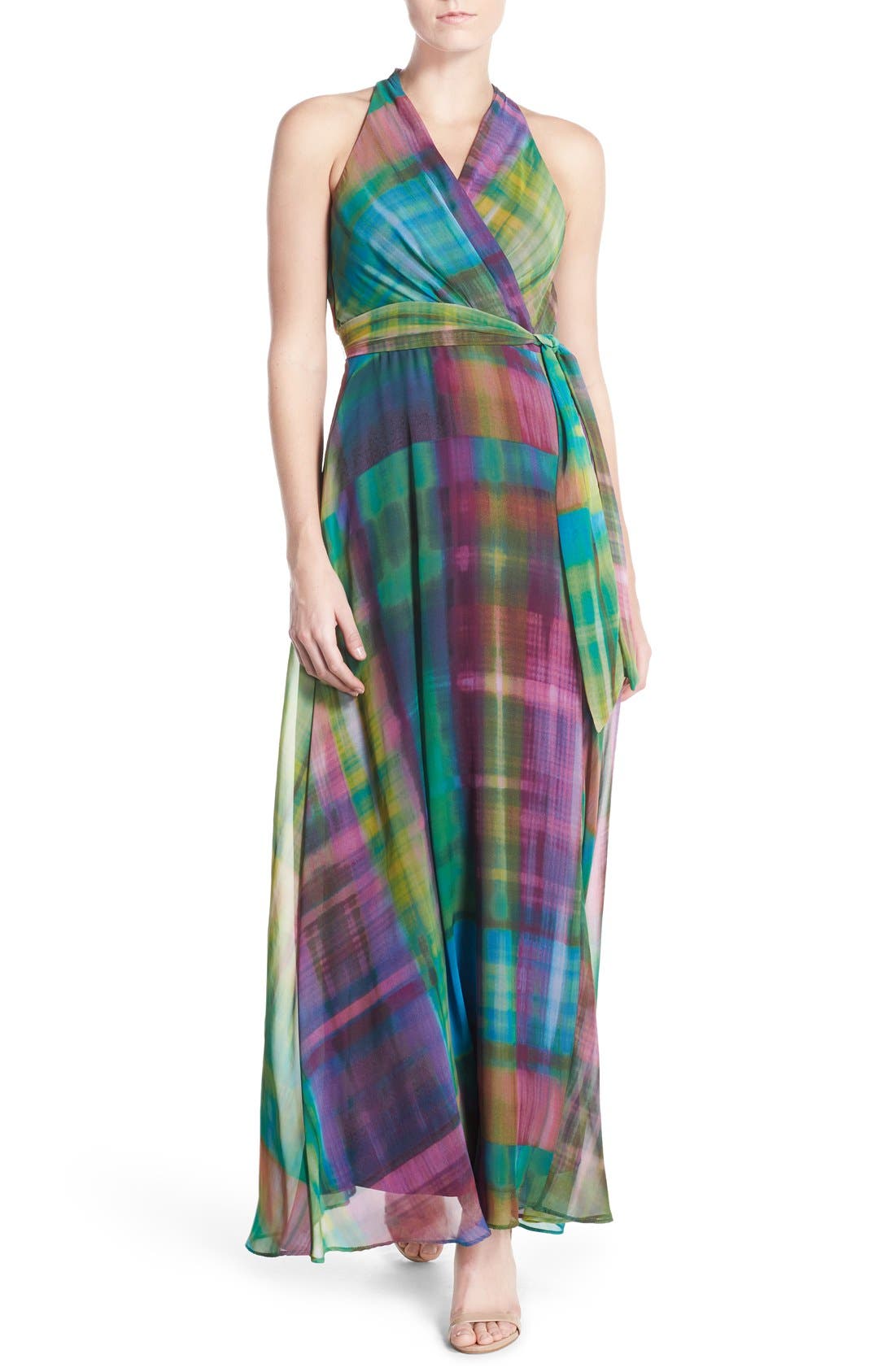 Chetta B Print Chiffon Maxi Dress | Nordstrom