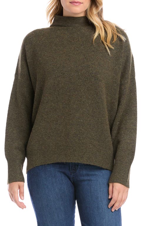 Karen Kane Mock Neck Sweater in Olive