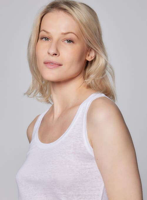 MAJESTIC MAJESTIC FILATURES STRETCH LINEN TANK 