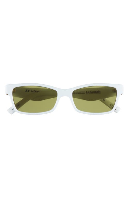 Plateaux 56mm Cat Eye Sunglasses in White