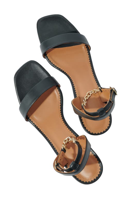Maje Leather Sandals With Heels In Black