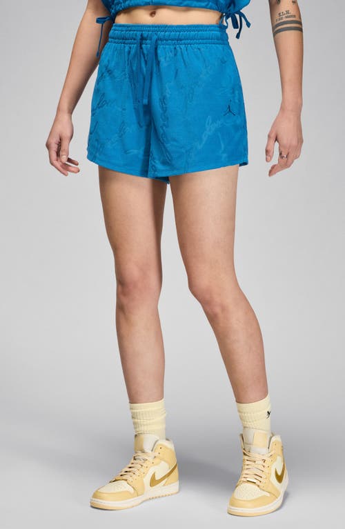 Jordan Core French Terry Shorts Industrial Blue at Nordstrom,