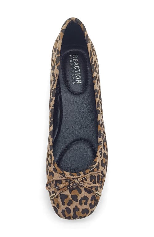 Reaction Kenneth Cole Elstree Ballet Flat In Leopard Micro