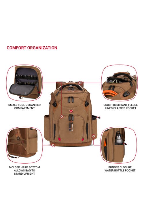 Shop Swissgear 3636 Usb Work Pack Pro Tool Backpack In Black/brown