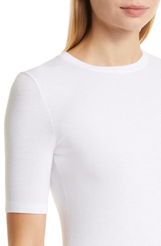 Shop Atm Anthony Thomas Melillo Stretch Modal Crewneck Top In White