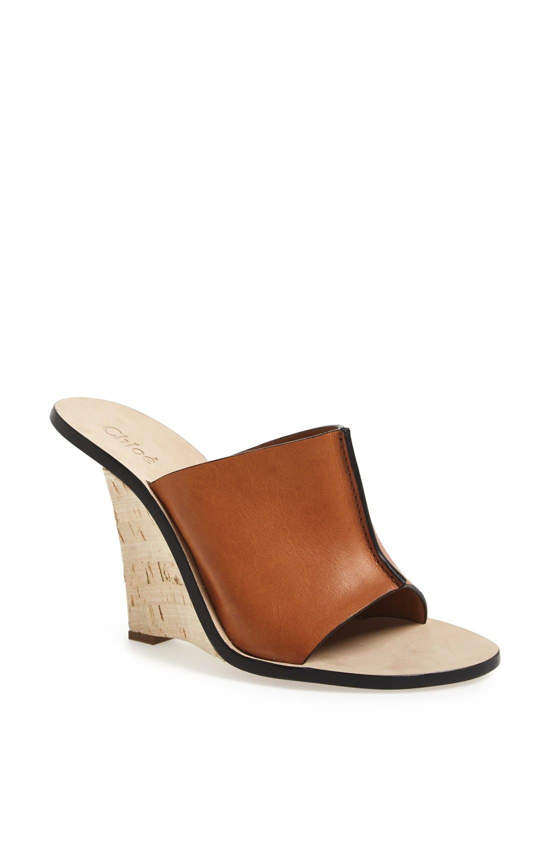 chloe cork wedge