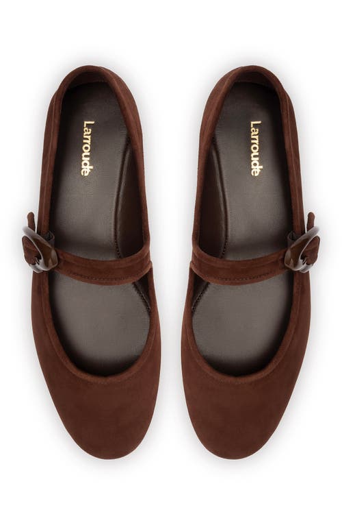 Shop Larroude Larroudé Verona Ballet Flat In Brown