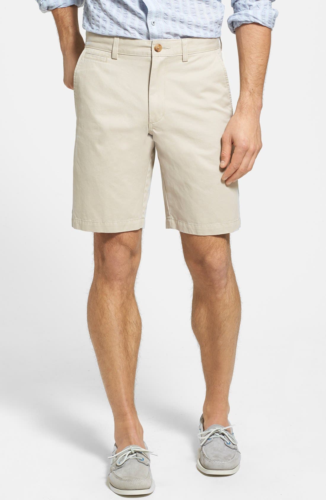 Nordstrom Men's Shop Washed Flat Front Shorts Nordstrom