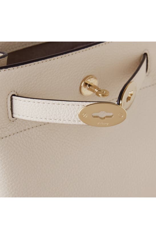 Shop Mulberry Islington Leather Bucket Bag In Chalk