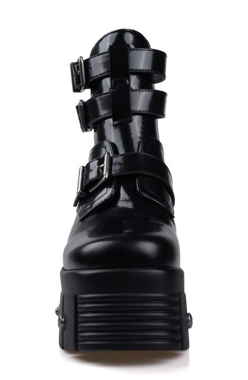 Ziginy Romina Studded Lug Platform Bootie In Black