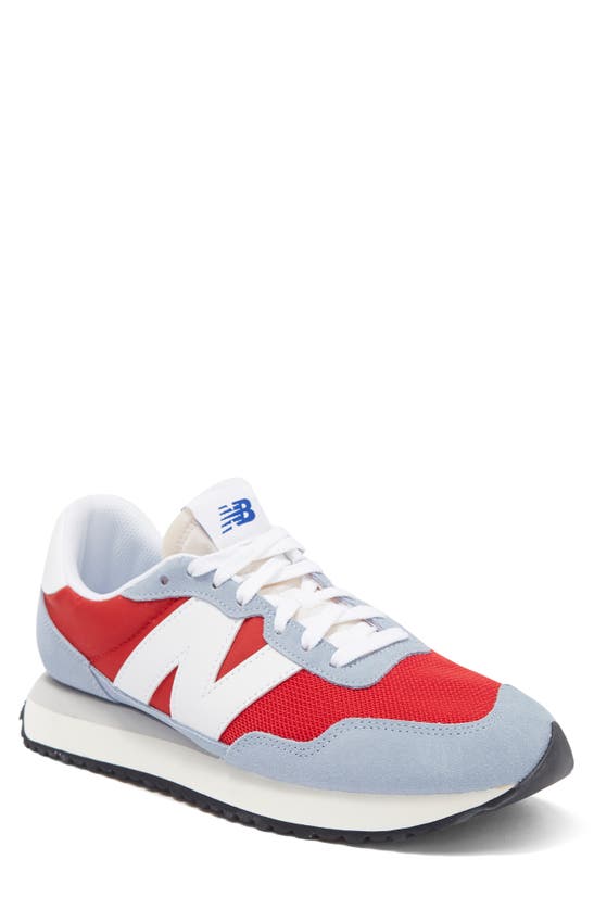 New Balance 237 Sneaker In Dusk Blue/ Team Red