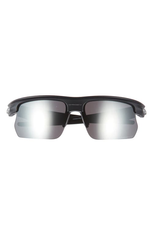 Oakley Bisphera 68mm Prizm Oversize Polarized Rectangular Sunglasses in Shiny Black at Nordstrom