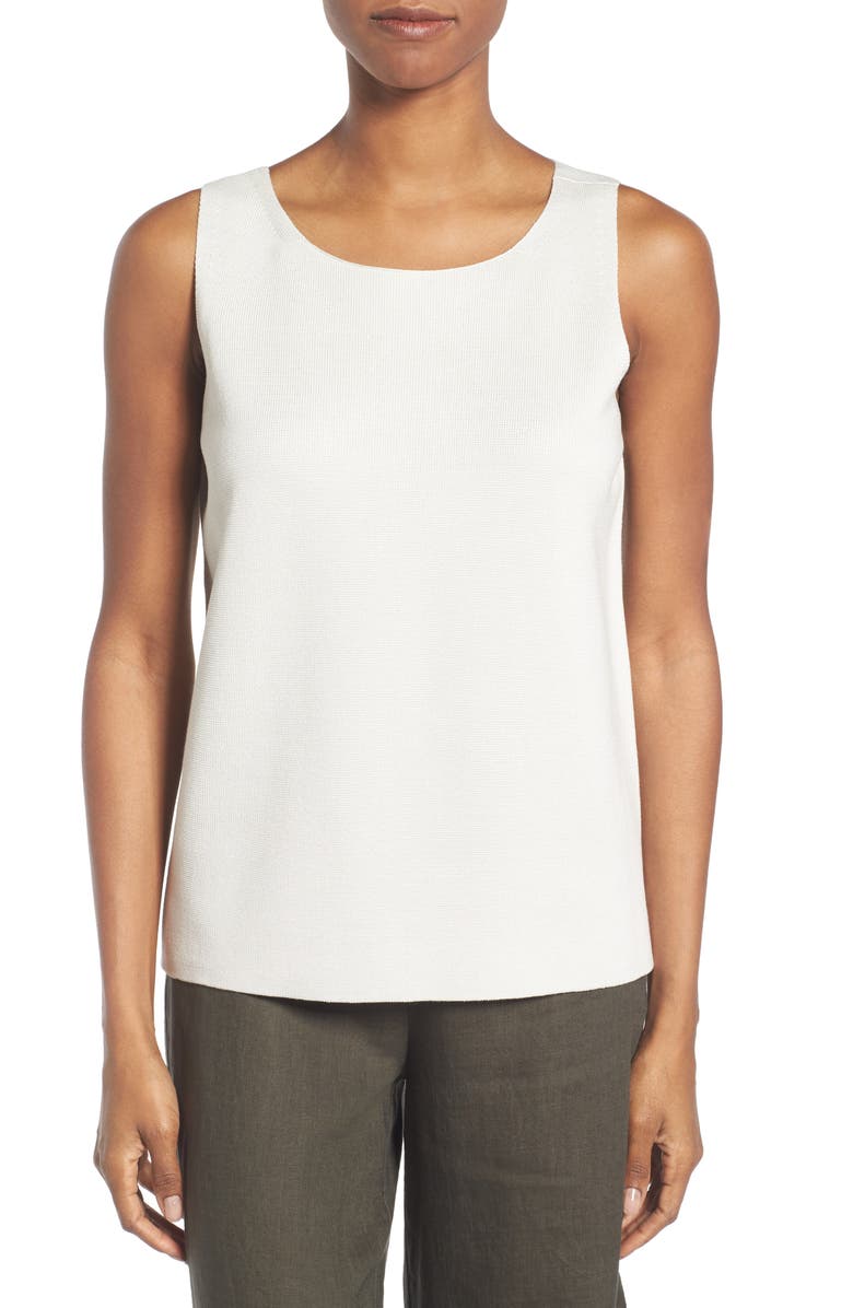 Eileen Fisher Silk & Organic Cotton Shell | Nordstrom