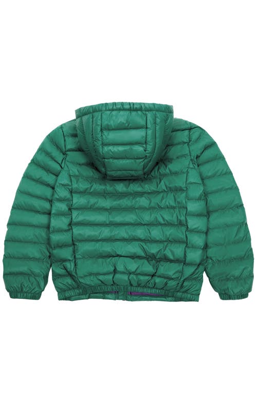 Rokka&rolla Kids' Ultra Light Quilt Packable Down Jacket In Green