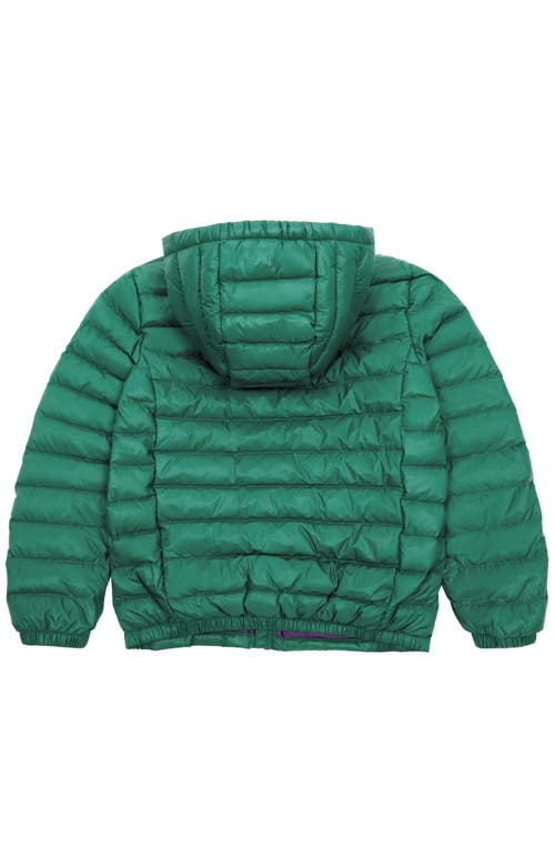 Shop Rokka&rolla Kids' Ultra Light Quilt Packable Down Jacket In Green