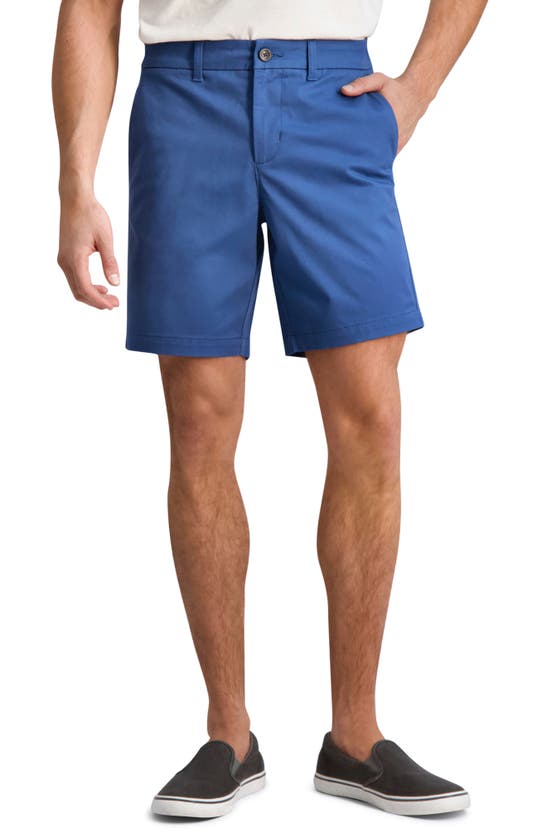 Ben Sherman Stretch Cotton Chino Shorts In Ensign Blue