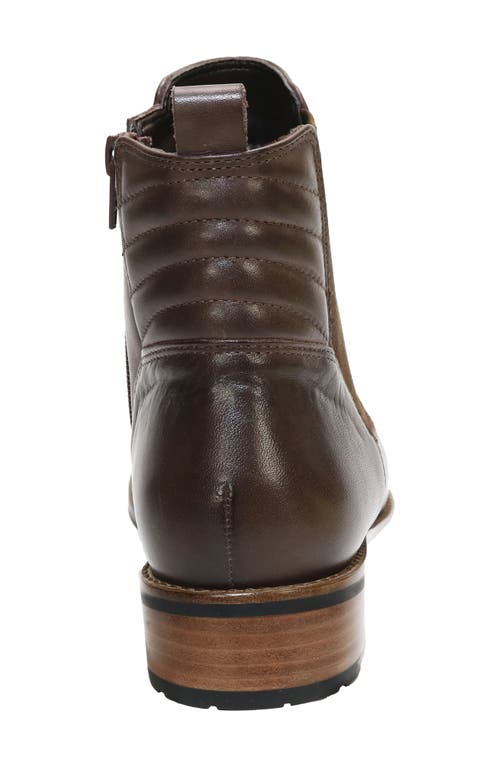 David Tate Luxe Waterproof Bootie In Brown Calf/suede